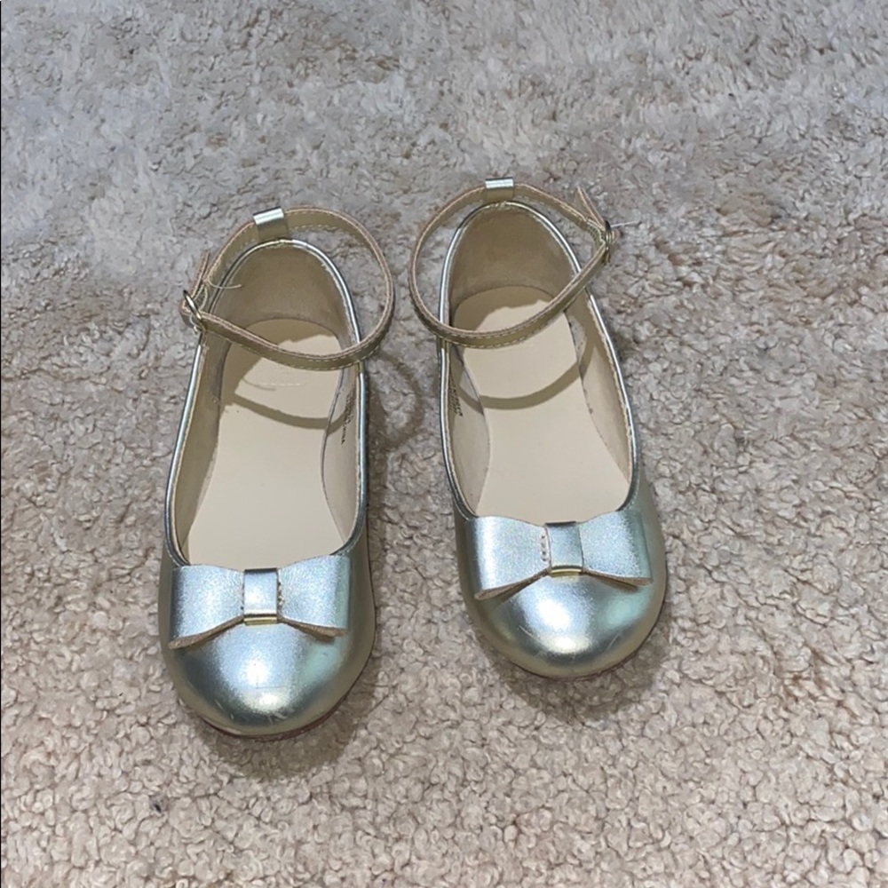 Janie and jack gold flats